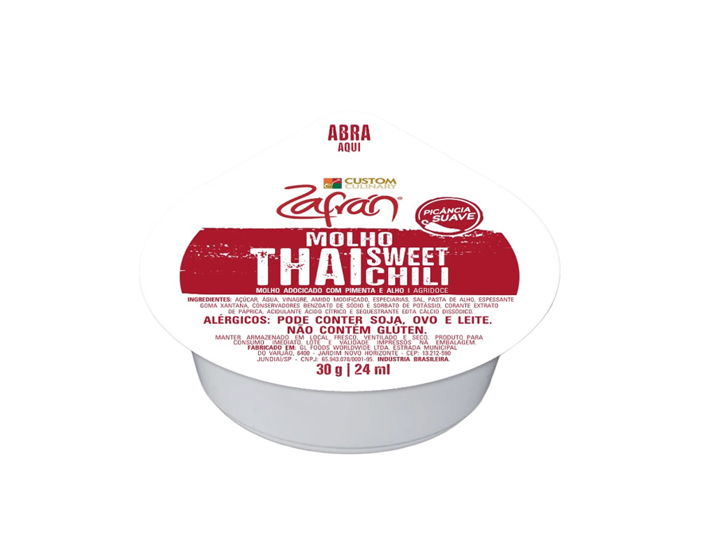 MOLHO DE PIMENTA THAI SWEET CHILLI SACHÊ ZAFRÁN 30 G (CX 96 UN)